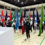 第７７回山梨県高校総合体育大会開会式 １日目