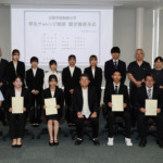 ２０２５年度山梨学院短期大学学生チャレンジ制度認定書授与式